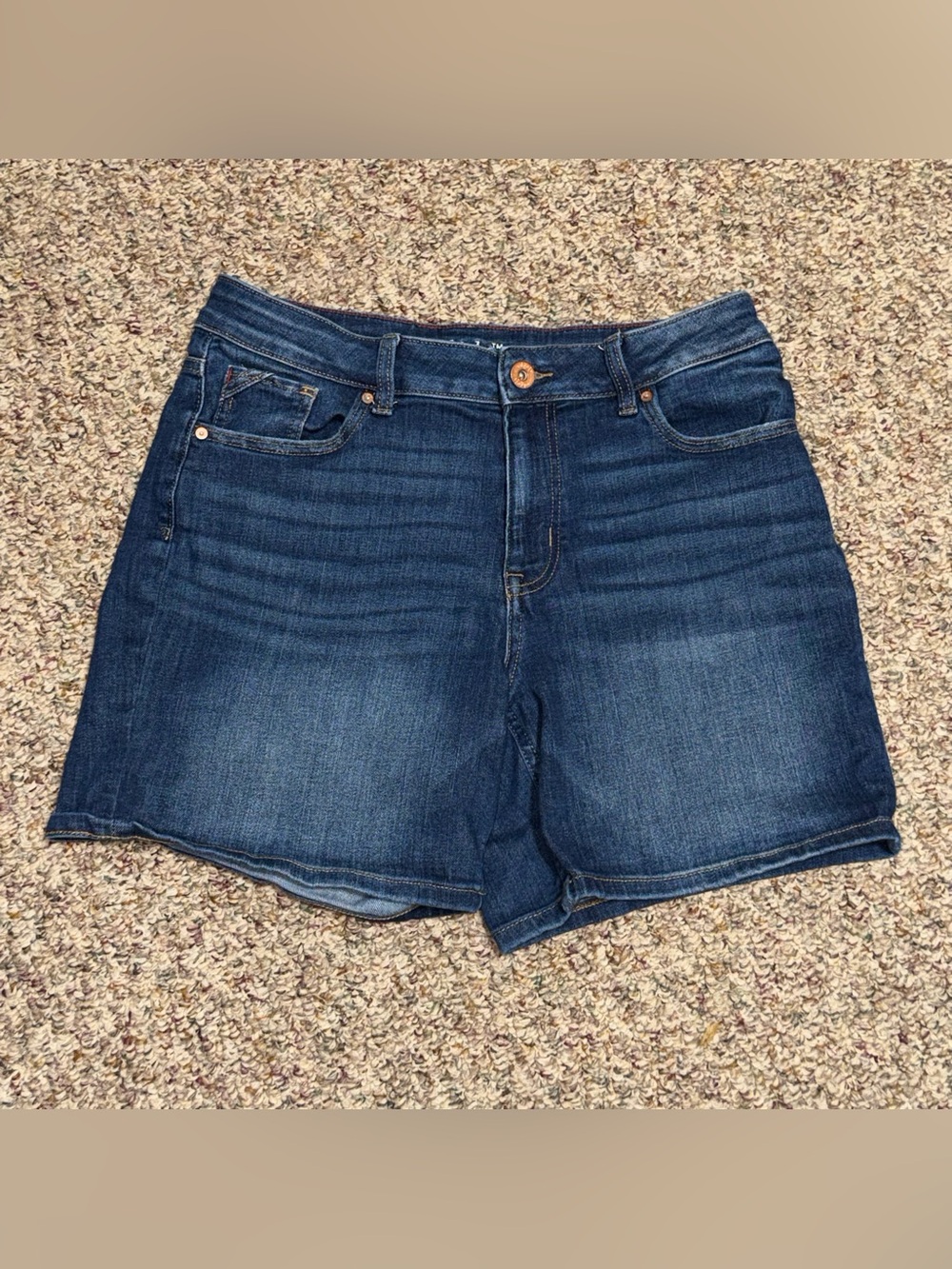 Women's size 12 shorts Dark Blue Denim Women's Shorts high rise